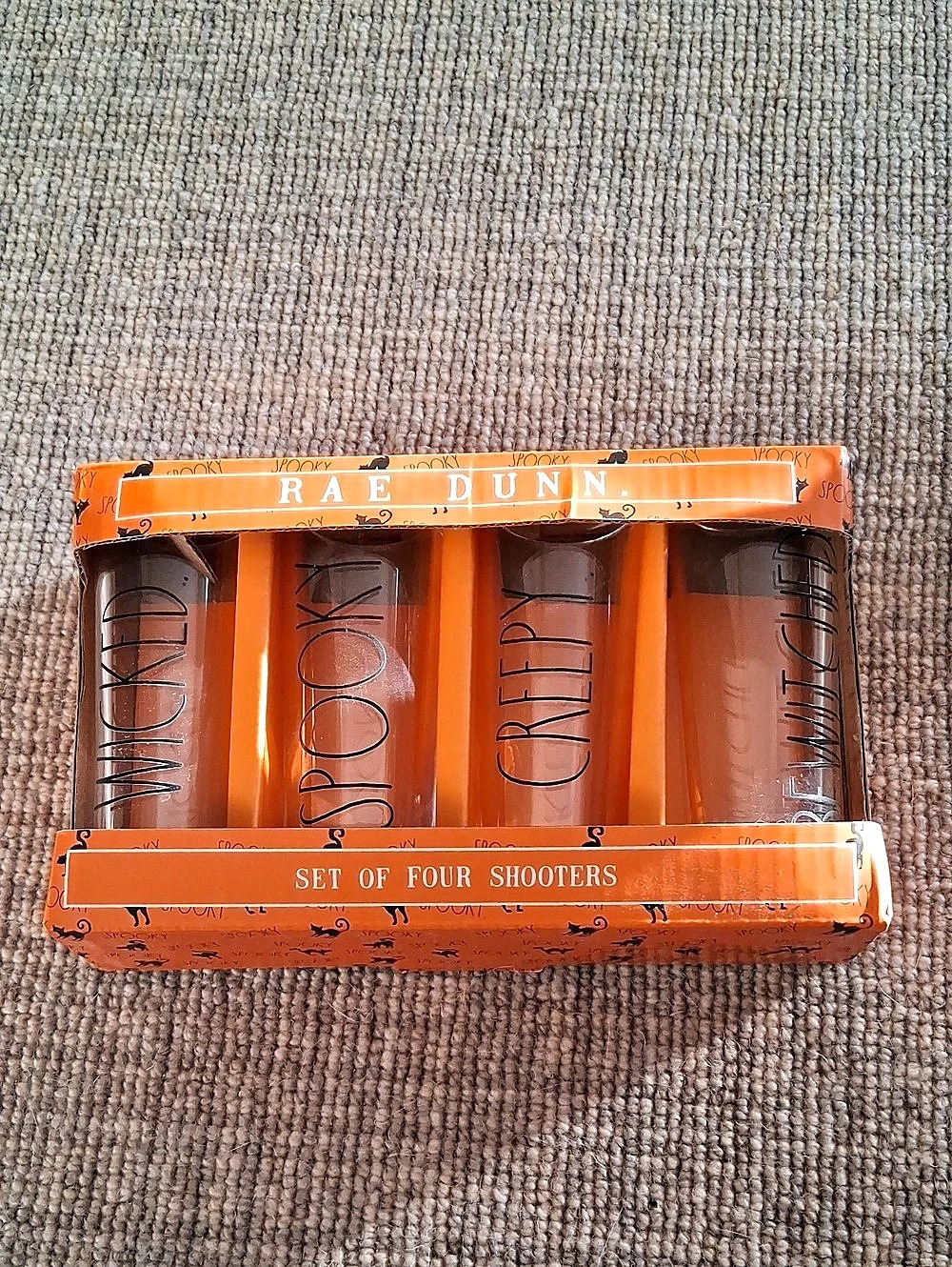 Rae Dunn Set of Four HALLOWEEN Shooters